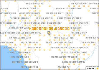 map of Kampong Masjid Saga