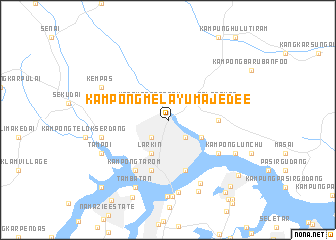 map of Kampong Melayu Majedee