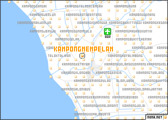 map of Kampong Mempelam