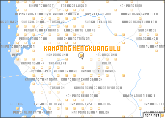 map of Kampong Mengkuang Ulu