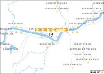 map of Kampong Mentiga