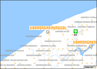 map of Kampong Menunggol