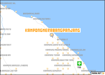 map of Kampong Merabang Panjang