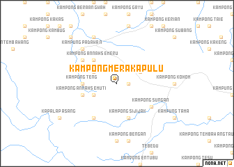 map of Kampong Merakap Ulu