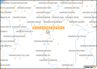 map of Kampong Merasam