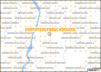 map of Kampong Merbau Chondong