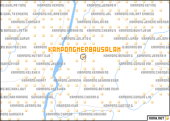 map of Kampong Merbau Salam