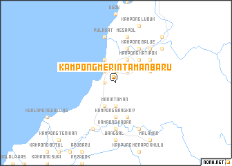 map of Kampong Merintaman Baru