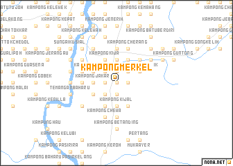 map of Kampong Merkel