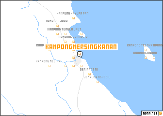 map of Kampong Mersing Kanan