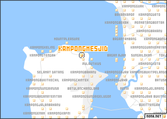 map of Kampong Mesjid