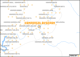 map of Kampong Olak Sepam