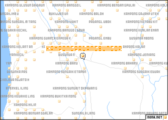 map of Kampong Padang Bungor