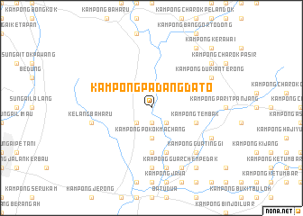 map of Kampong Padang Dato