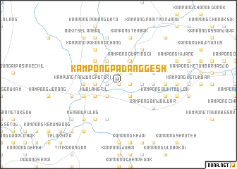 map of Kampong Padang Gesh