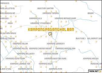 map of Kampong Padang Halban