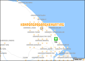 map of Kampong Padang Kemunting