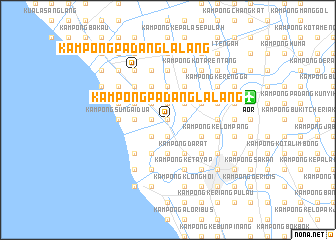 map of Kampong Padang Lalang