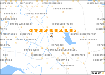 map of Kampong Padang Lalang