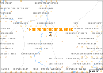 map of Kampong Padang Lerek