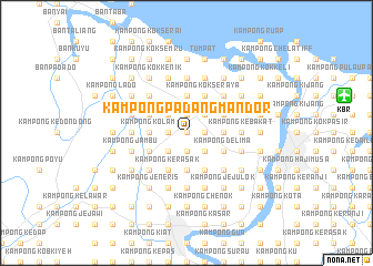 map of Kampong Padang Mandor