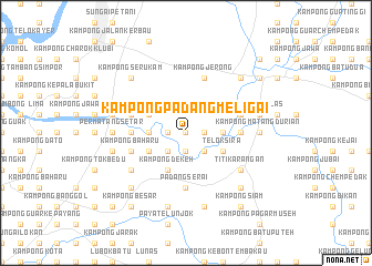 map of Kampong Padang Meligai