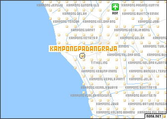 map of Kampong Padang Raja
