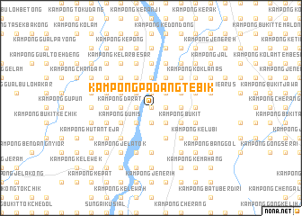 map of Kampong Padang Tebik