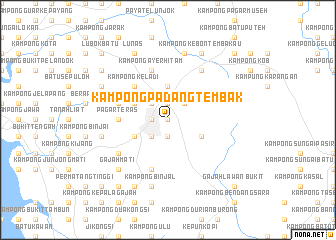 map of Kampong Padang Tembak