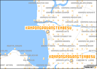 map of Kampong Padang Tembesu