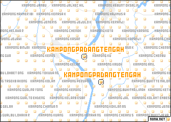 map of Kampong Padang Tengah