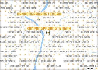 map of Kampong Padang Tengah