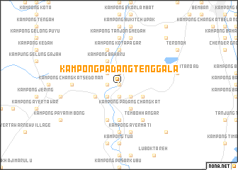 map of Kampong Padang Tenggala