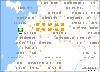 map of Kampong Pagunan