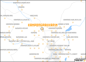 map of Kampong Pak Karim