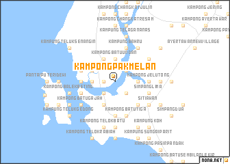 map of Kampong Pak Melan