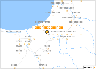 map of Kampong Paminan