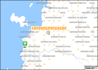 map of Kampong Pangasan