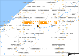 map of Kampong Pangkalan Mau