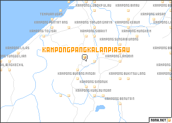 map of Kampong Pangkalan Piasau