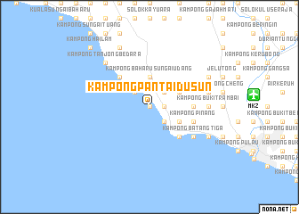 map of Kampong Pantai Dusun
