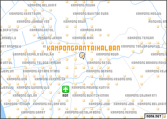 map of Kampong Pantai Halban