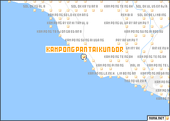 map of Kampong Pantai Kundor