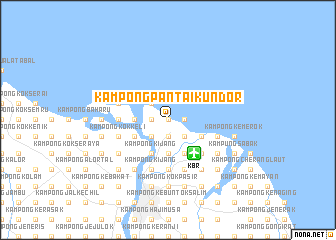 map of Kampong Pantai Kundor