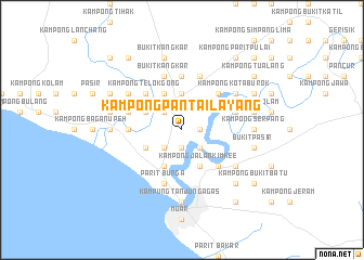map of Kampong Pantai Layang