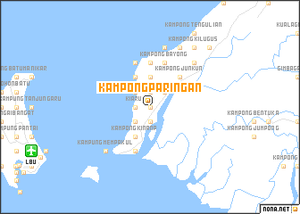 map of Kampong Paringan