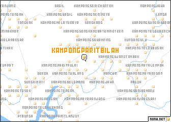 map of Kampong Parit Bilah