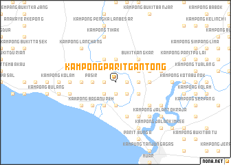 map of Kampong Parit Gantong