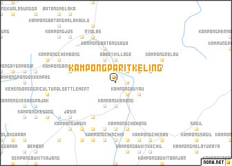 map of Kampong Parit Keling