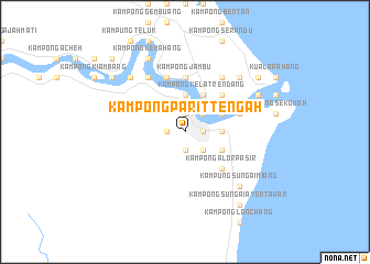 map of Kampong Parit Tengah